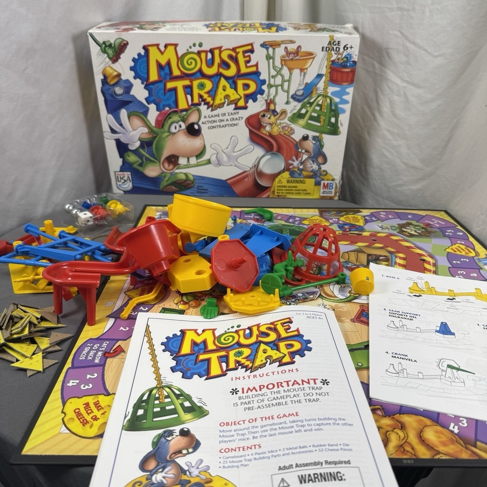 2005 Mouse Trap Board Game Complete Hasbro Gaming